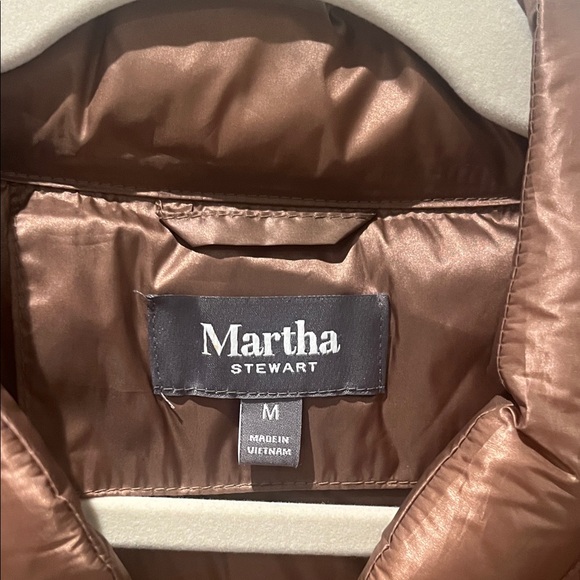 Martha Stewart Gold Brown Puffer Jacket with front pockets (Herno lookalike) - Picture 3 of 4